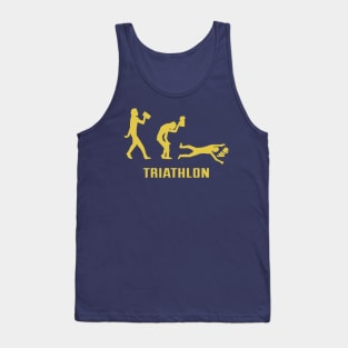 Funny Oktoberfest Beer Triathlon Tank Top